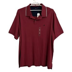 Nautica Short Sleeve Polo Shirt Tall